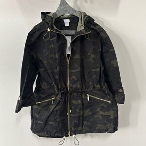 Chicos Zenergy Camo Anorak Jacket